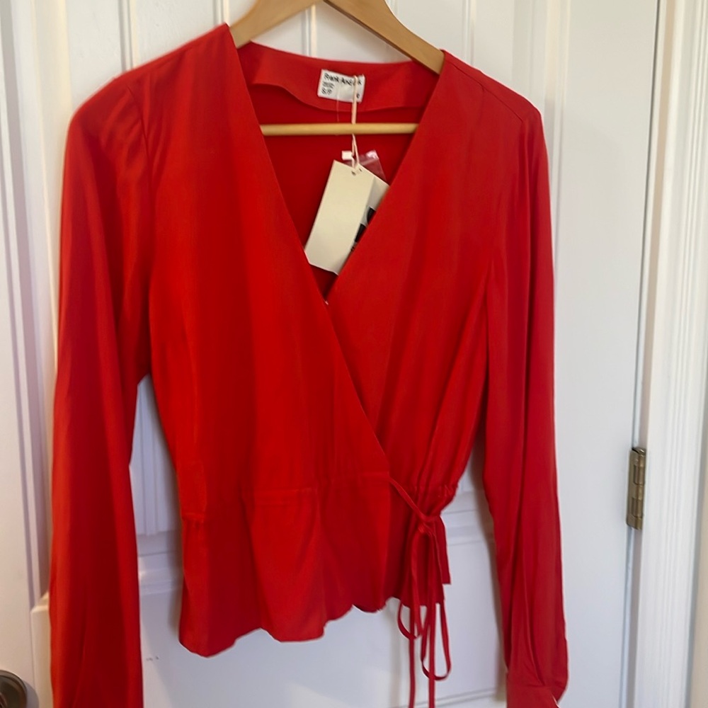 NWT Frank & Oak wrap top